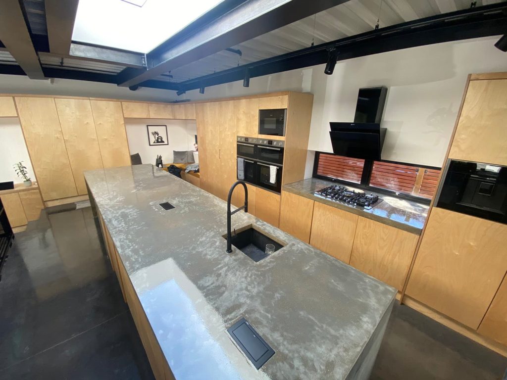 concrete worktop polishing